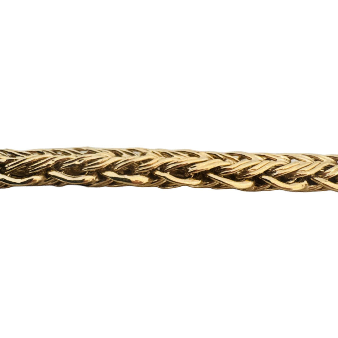 14k Yellow Gold 9.8g Ladies Polished 9mm Fancy Link Bracelet Turkey 8"