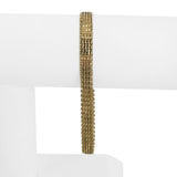 14k Yellow Gold 13.6g Solid Imperial Gold 7mm Beaded Wheat Link Bracelet 8"