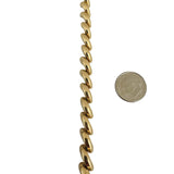 14k Yellow Gold 12.5g Ladies Polished 7mm San Marco Link Bracelet 7.25"