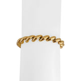 14k Yellow Gold 12.5g Ladies Polished 7mm San Marco Link Bracelet 7.25"