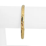 14k Yellow Gold 5.4g Light Diamond Cut 5mm Bangle Bracelet 7"