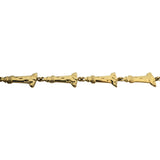 14k Yellow Gold 6.4g Ladies Lighthouse Link Bracelet 8"