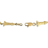 14k Yellow Gold 6.4g Ladies Lighthouse Link Bracelet 8"