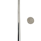 14k White Gold 17g Solid 6mm Omega Link Bracelet Italy 7"