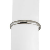 14k White Gold 17g Solid 6mm Omega Link Bracelet Italy 7"