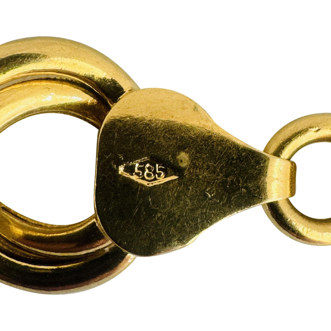 14k Yellow Gold 10.6g Hollow Light 11mm Double Curb Link Bracelet 7"