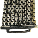 David Yurman Sterling Silver and 18k Yellow Gold Eight Strand Box Link Bracelet