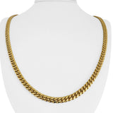 14k Yellow Gold 23g Semi Solid 5.5mm Cuban Curb Link Chain Necklace 24"