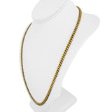 14k Yellow Gold 23g Semi Solid 5.5mm Cuban Curb Link Chain Necklace 24"