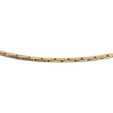 14k Yellow Gold 13.3g Solid Thin 2mm Fancy Link Chain Necklace Italy 16"