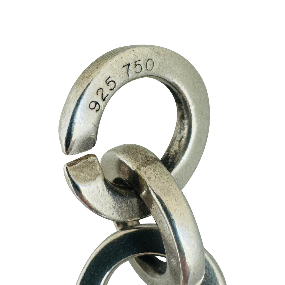 Tiffany & Co. Sterling Silver and 18k Yellow Gold Circle Link Bracelet 6.5"