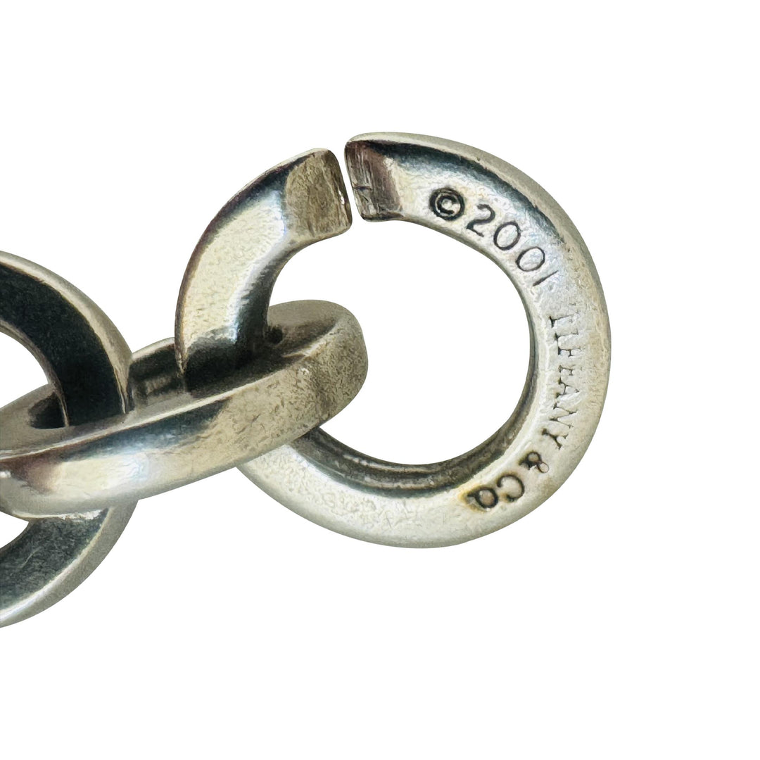 Tiffany & Co. Sterling Silver and 18k Yellow Gold Circle Link Bracelet 6.5"