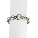 Tiffany & Co. Sterling Silver and 18k Yellow Gold Circle Link Bracelet 6.5"