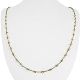 14k Yellow Gold 10.6g Vintage Solid Thin Dog Bone Link Chain Necklace 30"