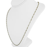 14k Yellow Gold 10.6g Vintage Solid Thin Dog Bone Link Chain Necklace 30"