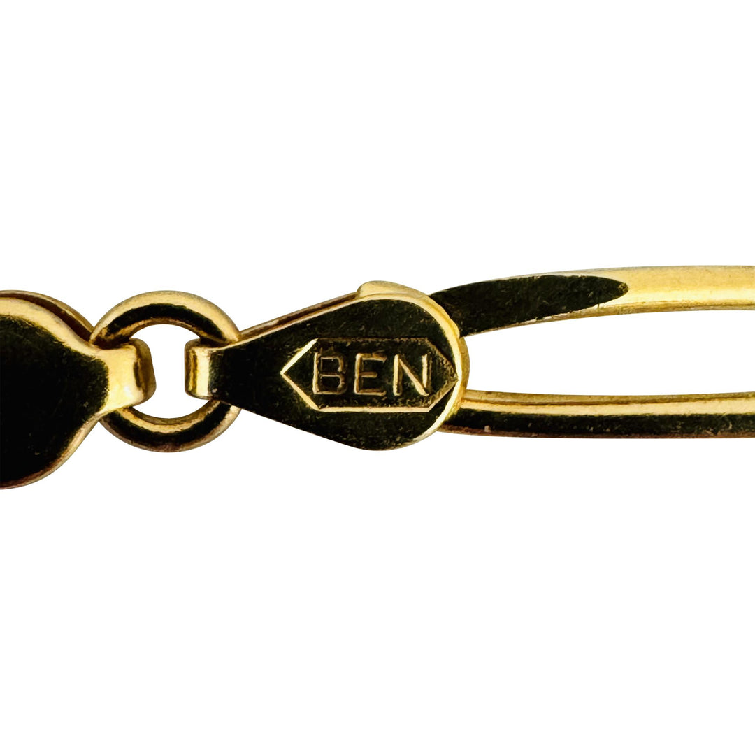 18k Yellow Gold 15.7g Solid Ladies 4mm Twisted Paperclip Link Necklace Italy 18"