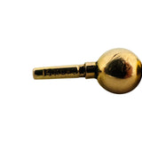 14k Yellow Gold 14.7g Vintage Polished 6mm Ball String Necklace 15.5"