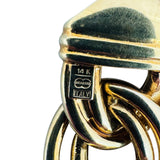 14k Yellow Gold 60g UnoAErre Vintage Graduated Double Curb Necklace Italy 17"