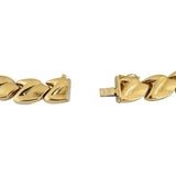 14k Yellow Gold 35.2g Ladies Thick 12mm Fancy Link Necklace Italy 16"