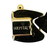 14k Yellow Gold 35.2g Ladies Thick 12mm Fancy Link Necklace Italy 16"