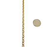 14k Yellow Gold 6.6g Hollow Light 4.5mm Milor Oval Rolo Link Necklace Italy 20"