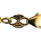 14k Yellow Gold 8.4g Hollow Light 6.5mm Rolo Link Bracelet Italy 7.75"