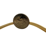 Set of Three 14k Yellow Gold 39.3g Solid Curved Bangle Bracelets 8.5"