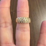 14k Yellow Gold and 0.50cttw Diamond Vintage Ladies Band Ring Size 7.25