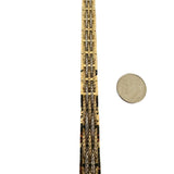 14k Yellow and White Gold 16.3g Braided Popcorn Link Bracelet Italy 7.25"