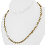 14k Yellow Gold 23.5g Solid Heavy 5.5mm Vintage Ribbed Cable Link Necklace 18"