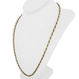 14k Yellow Gold 30.8g Solid Heavy 3mm Squared Fancy Link Chain Necklace 24"