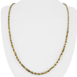 14k Yellow Gold 8.5g Hollow Light 3mm Milano Rope Chain Necklace 24"