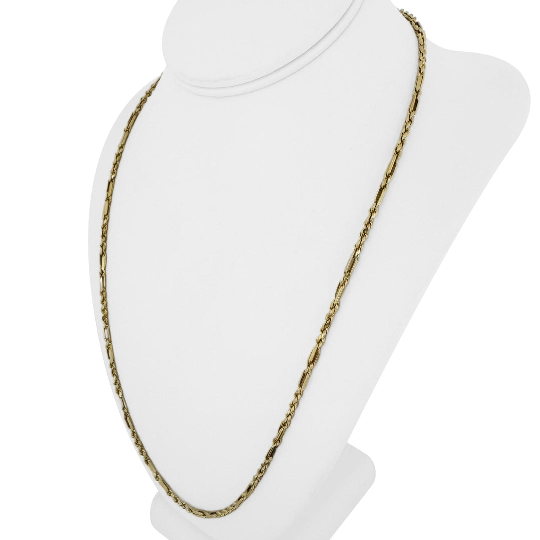 14k Yellow Gold 8.5g Hollow Light 3mm Milano Rope Chain Necklace 24"