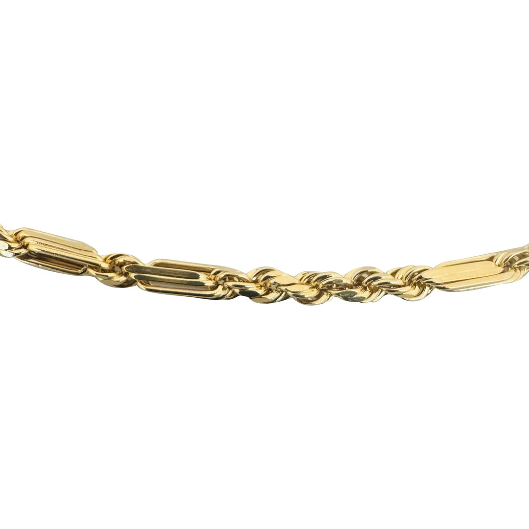 14k Yellow Gold 8.5g Hollow Light 3mm Milano Rope Chain Necklace 24"