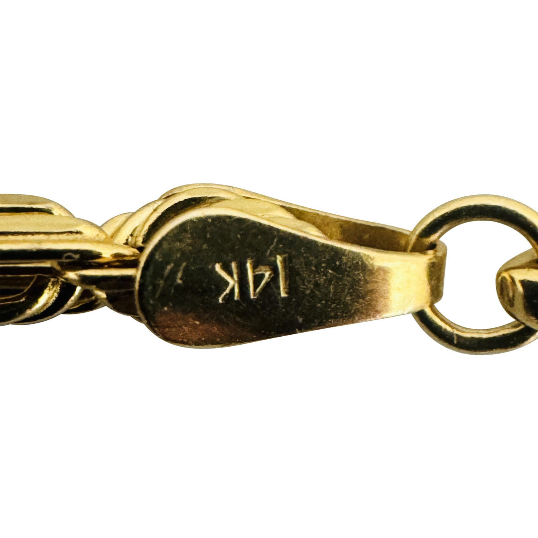 14k Yellow Gold 8.5g Hollow Light 3mm Milano Rope Chain Necklace 24"