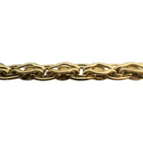 14k Yellow Gold 9.1g Ladies Polished 8mm Fancy Link Bracelet Italy 7"