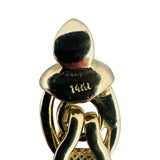 14k Yellow Gold 9.1g Ladies Polished 8mm Fancy Link Bracelet Italy 7"