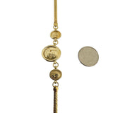 14k Yellow Gold 11.6g Cameo Medallion Flattened Curb Link Necklace Italy 17"