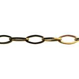 18k Yellow Gold 11.1g Hollow Light 7.5mm Rhombus Link Chain Necklace Italy 20"