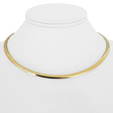 14k Yellow Gold 25.5g Solid Vintage 4mm Omega Link Necklace Italy 16"