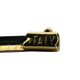 14k Yellow Gold 25.5g Solid Vintage 4mm Omega Link Necklace Italy 16"