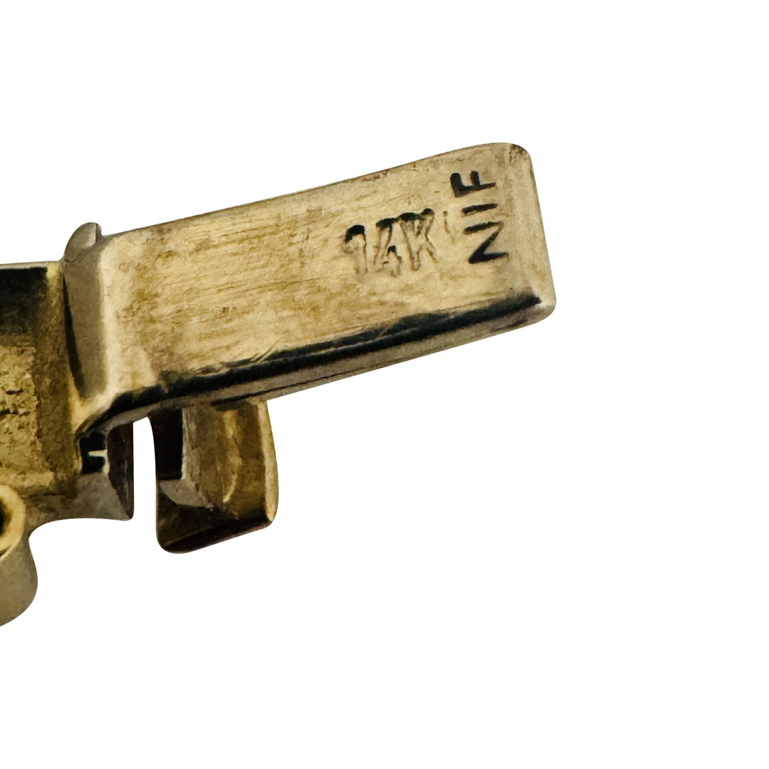 14k Yellow Gold 25.5g Solid Vintage 4mm Omega Link Necklace Italy 16"