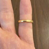 Antique 18k Yellow Gold 5.7g Solid Polished 3.5mm Band Ring Size 6