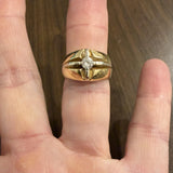 14k Yellow Gold and 0.30ct Diamond Vintage Ring Size 8