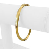 18k Yellow Gold 18g Solid Vintage 5.5mm Twisted Bangle Bracelet 7.25"