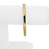 18k Yellow Gold 18g Solid Vintage 5.5mm Twisted Bangle Bracelet 7.25"
