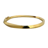 18k Yellow Gold 18g Solid Vintage 5.5mm Twisted Bangle Bracelet 7.25"