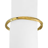 18k Yellow Gold 18g Solid Vintage 5.5mm Twisted Bangle Bracelet 7.25"