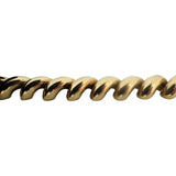 14k Yellow Gold 16.2g Ladies Polished 11mm San Marco Link Bracelet Peru 7.25"