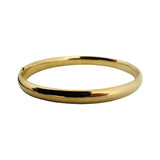 14k Yellow Gold 8.2g Ladies Polished 6.5mm Bangle Bracelet 7.5"
